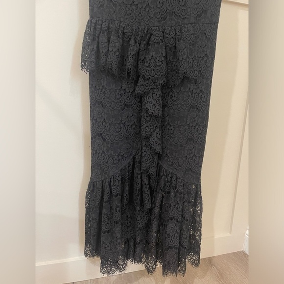 Yumi Kim Black Lace La Vida Midi Dress Size Large - Picture 8 of 16
